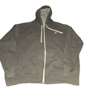 Champion Eco - Men’s XXL - Full Zip Jacket  Gray Hoodie Sweatshirt Sportswear